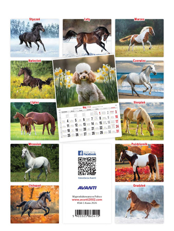 Kalendarz 2026 Konie KSM-5