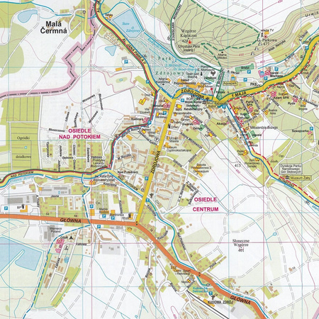 Kudowa-Zdrój Duszniki-Zdrój Polanica-Zdrój 1:12 000