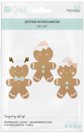 Zestaw wykrojników Piernikowy ludzik 6 szt.
