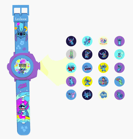 Zegarek cyfrowy z projektorem Stitch Lexibook DMW050D