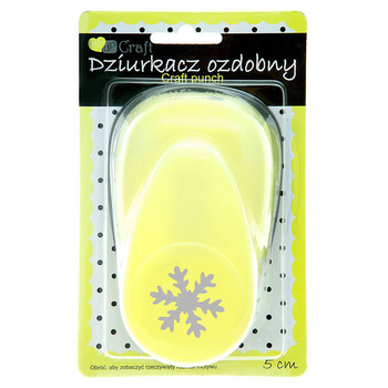 Dziurkacz ozdobny Śnieżynka 5cm