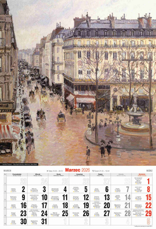 Kalendarz 2026 A3 Impresjoniści A3-10