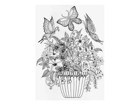 Kolorowanka antystresowa Motyle w ogrodzie 5301079