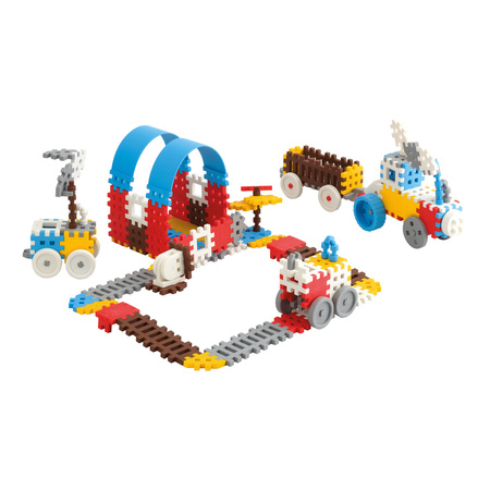 Klocki konstrukcyjne mini konstruktor dla chłopca 140 elementów