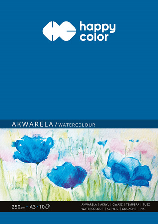 Blok Happy Color akwarelowy ART A3 10 arkuszy 250g