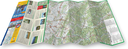 Beskid Niski mapa turystyczna 1:70 000 laminat 2023
