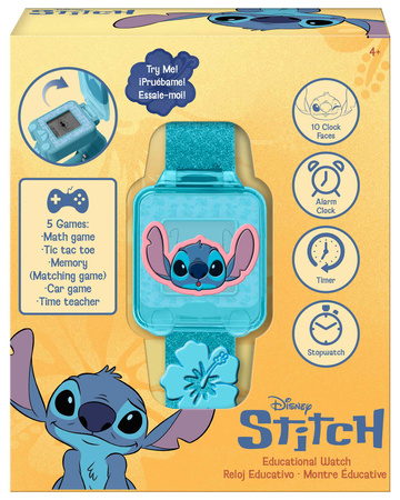 Zegarek edukacyjny z grami Stitch LAS4163
