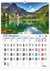 Kalendarz 2026 Górskie krajobrazy ścienny KS A4 V4