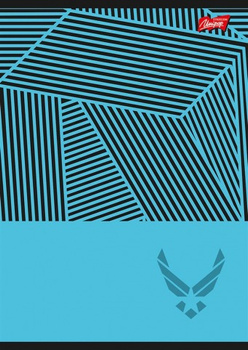 Paczka Zeszyt A5 60k linia optical illusion pakiet 10 sztuk