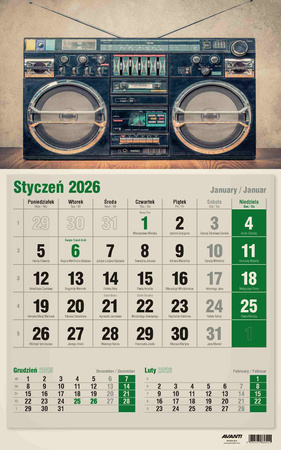 Kalendarz 2026 KTJEKO 1szt.mix