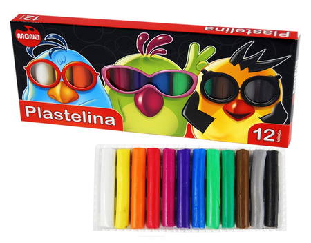 Plastelina MONA 12 kolorów