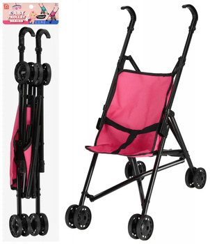 Wózek dla lalek parasolka metalowy