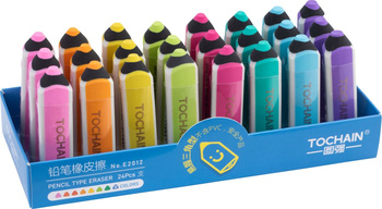 Display Gumka do ołówka Nano Kredka 24 szt.