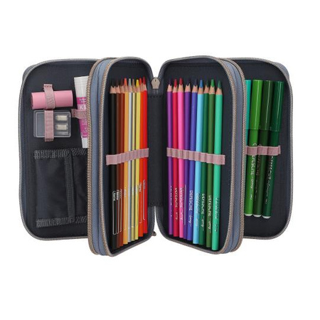 Piórnik potrójny z wyposażeniem Miss Melody 3D 13415A