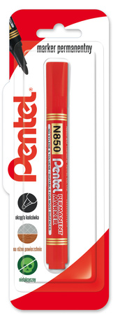 Marker permenentny z okrągłą końcówka N850 czerwony 1 szt.