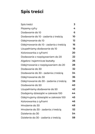 Akademia Algebro zeszyt ćwiczeń z kolorowankami dla najmłodszych uczniów