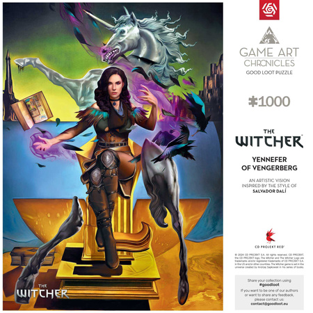 Puzzle 1000 Game Art Chronicles: The Witcher Yennefer Salvadore Dali