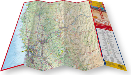 California road and tourist map 1:1 250 000 (ANG) laminat 2025