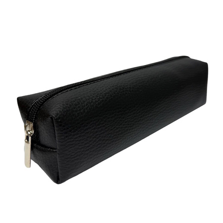 Piórnik szkolny młodzieżowy prostokąt kostka Black Classic