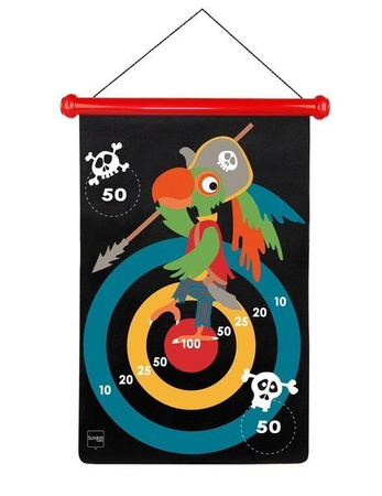 Gra Rzutki magnetyczne Piraci Scratch rozmiar L