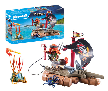 Playmobil Piracka tratwa ze skarbem 71794