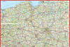 Polska mapa samochodowa 1:1 400 000 laminat midi 2022