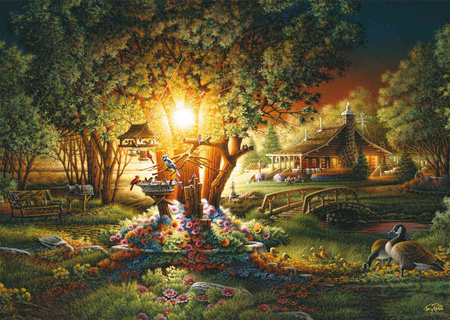 Puzzle PQ 1000 Terry Redlin Wiosenny blask 112961