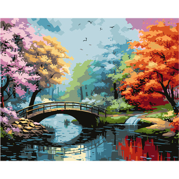 Malowanie po numerach Most 40x50 cm