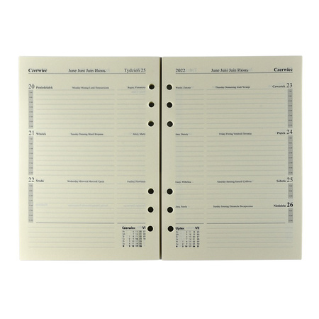 Organizer 2026 Cambridge premium czarny 17,5x23,5cm ORP-08CBZ