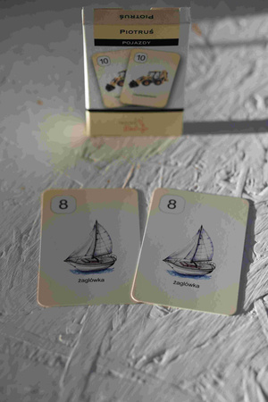 Karty Piotruś Pojazdy