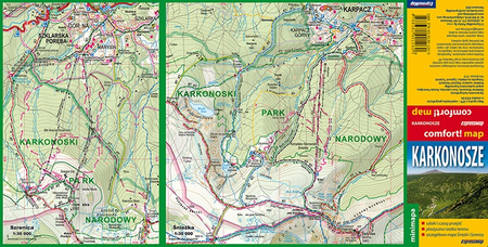 Karkonosze mapa turystyczna laminat mini 2022