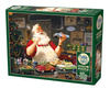 Puzzle 1000 Święty Mikołaj maluje samochody 113023