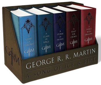 Box. George R. R. Martin's A Game of Thrones Leather-Cloth Boxed Set (Song of Ice andFire Series)