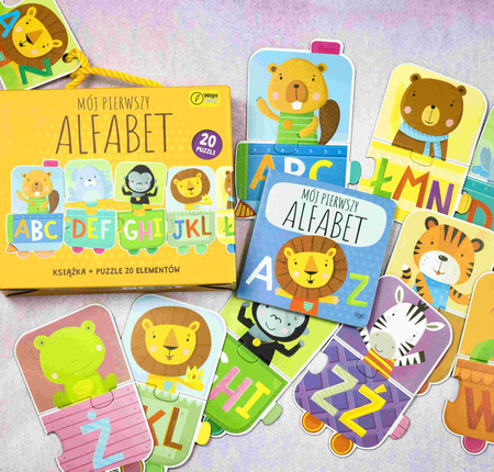 Książka i puzzle Mój pierwszy alfabet 20 elementów