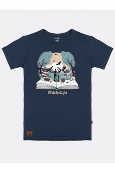 Koszulka męska Baśniowa Kraina #TataTeżCzyta granatowa XXL