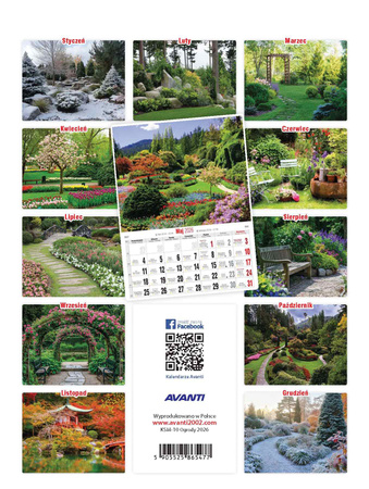 Kalendarz 2026 Krajobrazy Polski KSM-1