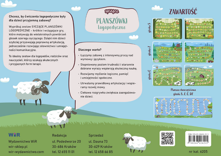 Syczące planszówki logopedyczne