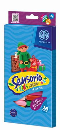 Masa plastyczna Astrafun Sensorio Kids 16 kolorów
