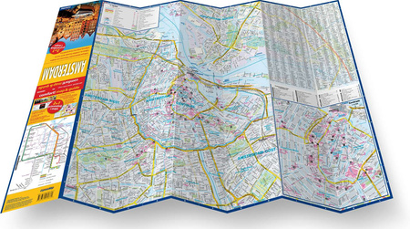 Amsterdam map&guide PL laminat 2024