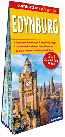 Edynburg map&guide laminat 2025