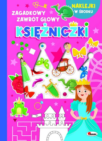 Księżniczki - wypukłe naklejki. Zagadkowy zawrót głowy