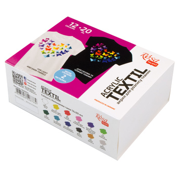 Farby do tkanin Heart 12x20 ml