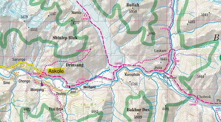 Karakoram trekking map 1:175 000 laminat 2024