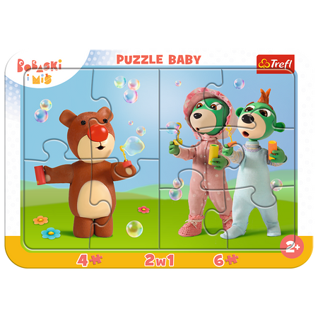 Puzzle ramkowe Baby Zabawne Bobaski 80026