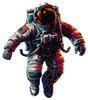 Puzzle 200 drewniane kolorowe Astronauta