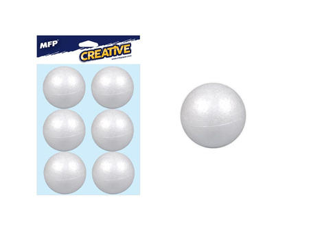Kula gładka 6cm 6 sztuk