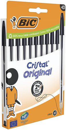 Długopis BIC Cristal Original czarny 10 szt.