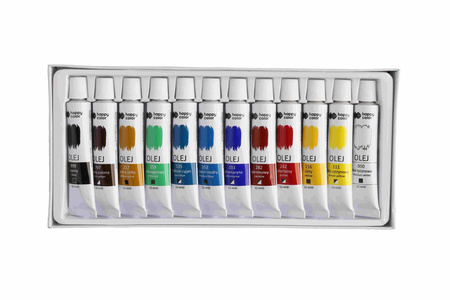 Farba olejna 12 kolorów x 12 ml Happy Color