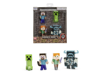Figurki Jada Minecraft metalowe 6,5cm 4 sztuki