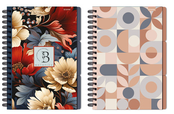 Kołozeszyt B5 96k.kratka Metaliza z Drip Off 1szt.mix